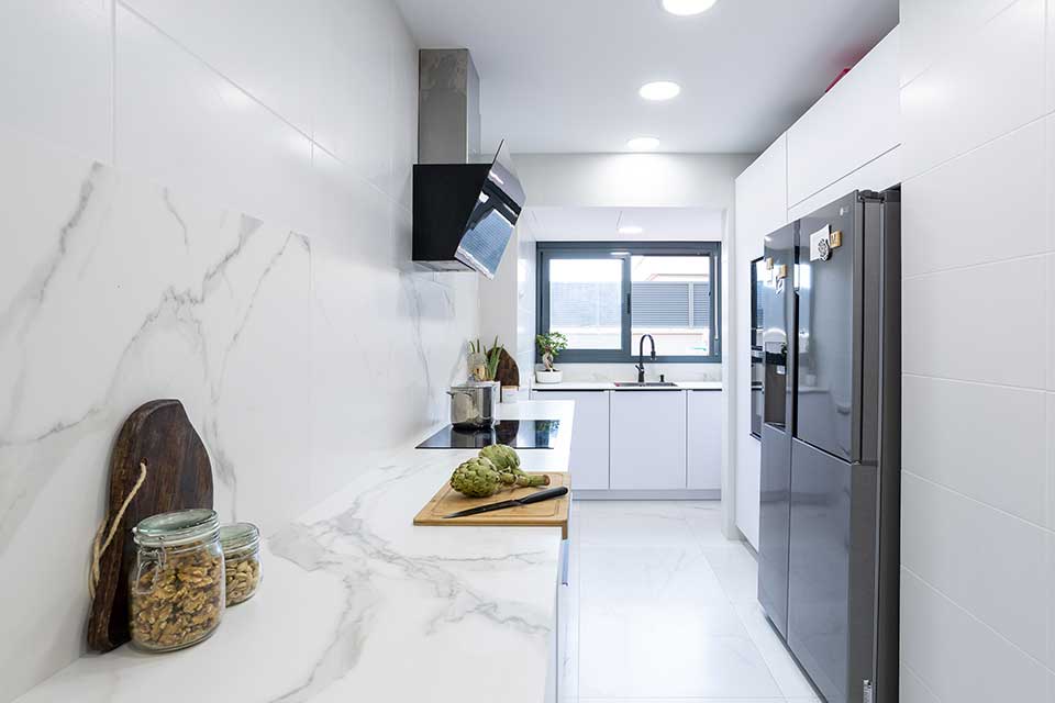 cocina-reforma-barcelona mármol