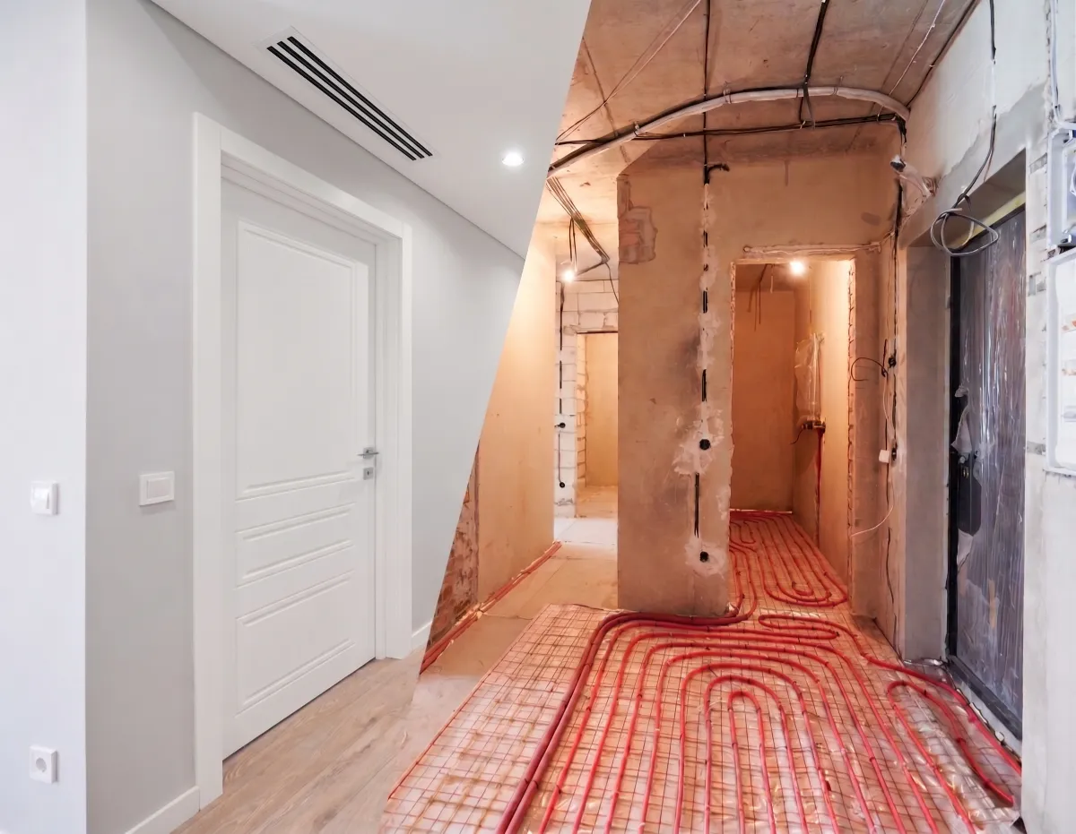 climatización invisible en Badalona climatización de calidad en Badalona reforma de eficiencia energética instalar aerotermia y suelo radiante. Sistema de climatización en Badalona. Ahorro en la factura de la luz. Confort térmico en casa. Aislar del ruido exterior